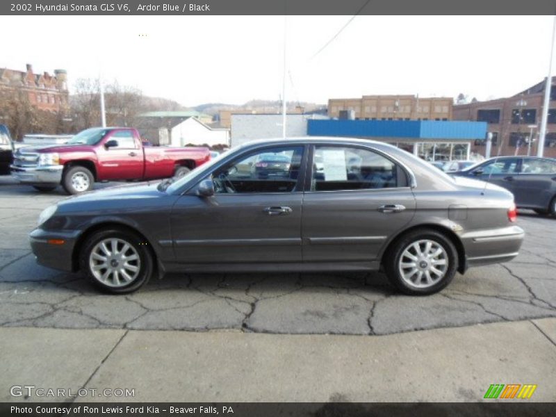 Ardor Blue / Black 2002 Hyundai Sonata GLS V6