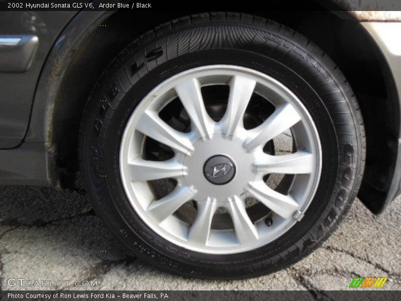 Ardor Blue / Black 2002 Hyundai Sonata GLS V6