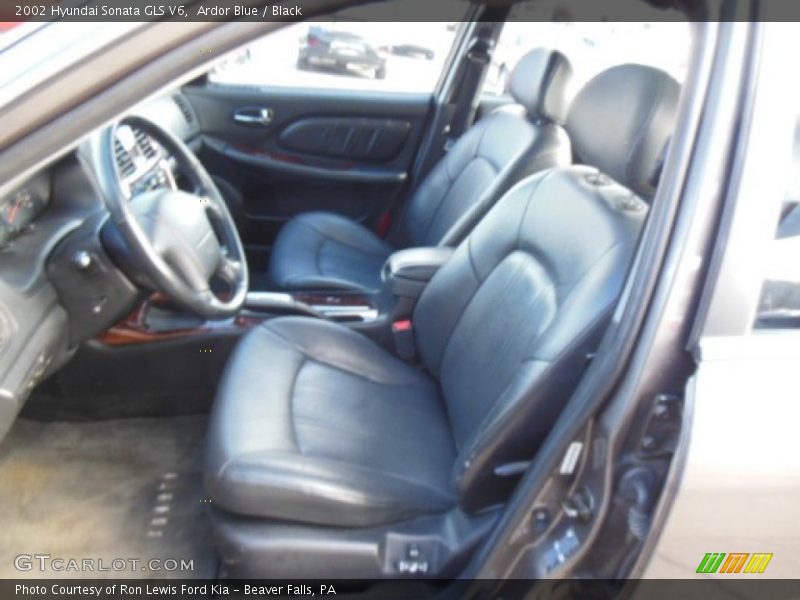 Ardor Blue / Black 2002 Hyundai Sonata GLS V6