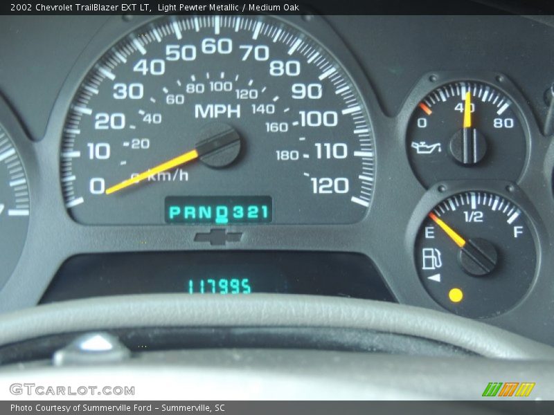 Light Pewter Metallic / Medium Oak 2002 Chevrolet TrailBlazer EXT LT