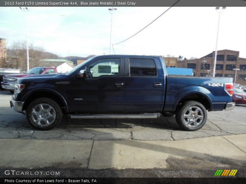 Blue Jeans Metallic / Steel Gray 2013 Ford F150 Limited SuperCrew 4x4
