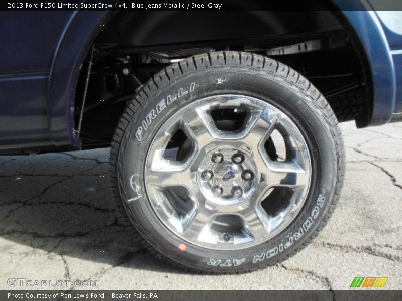 Blue Jeans Metallic / Steel Gray 2013 Ford F150 Limited SuperCrew 4x4