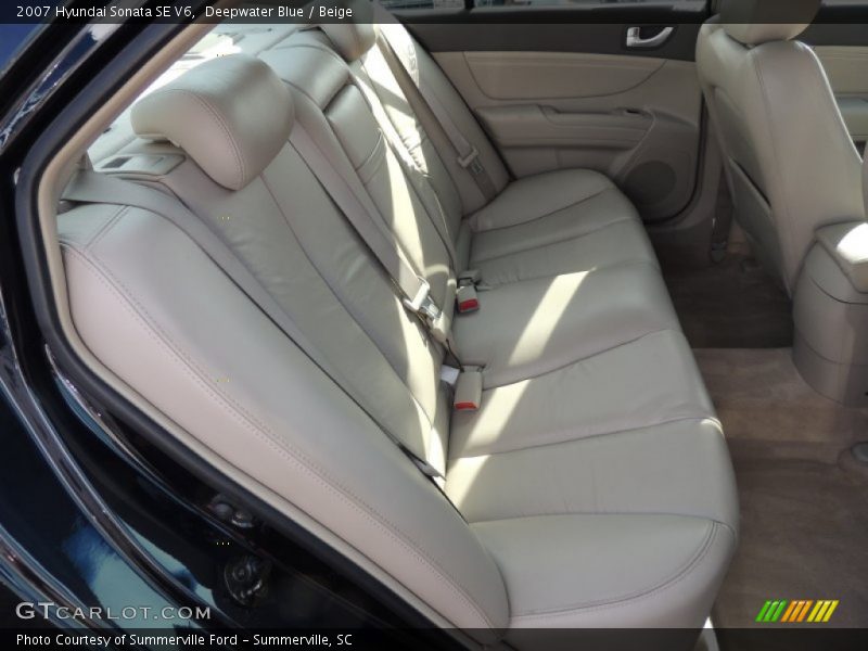 Deepwater Blue / Beige 2007 Hyundai Sonata SE V6