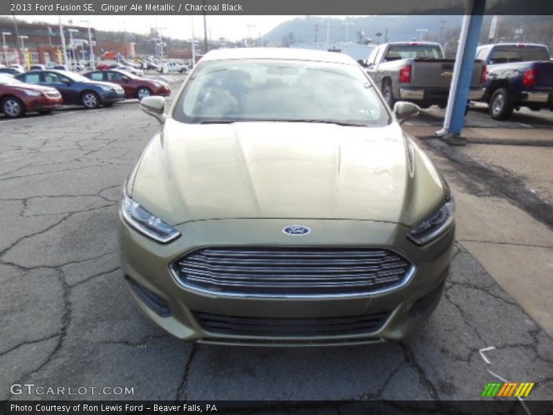 Ginger Ale Metallic / Charcoal Black 2013 Ford Fusion SE