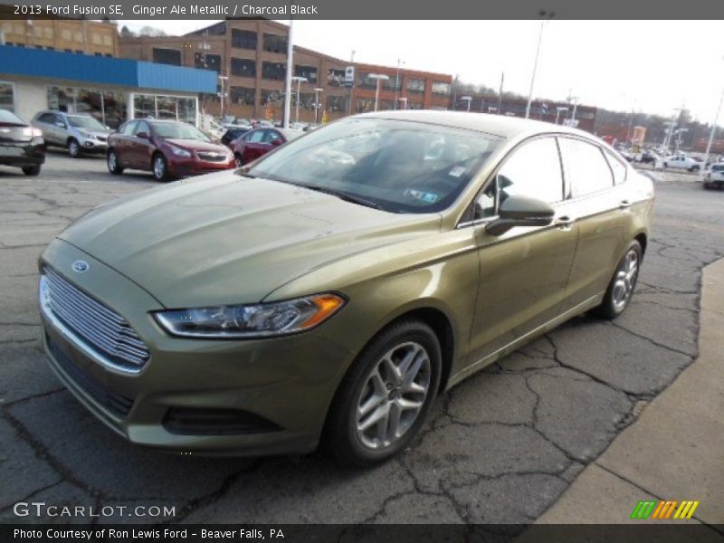 Ginger Ale Metallic / Charcoal Black 2013 Ford Fusion SE