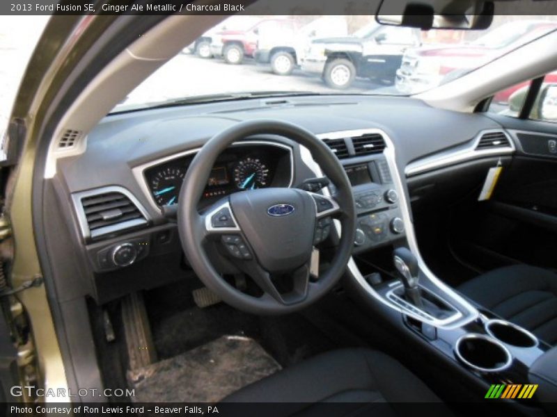 Ginger Ale Metallic / Charcoal Black 2013 Ford Fusion SE