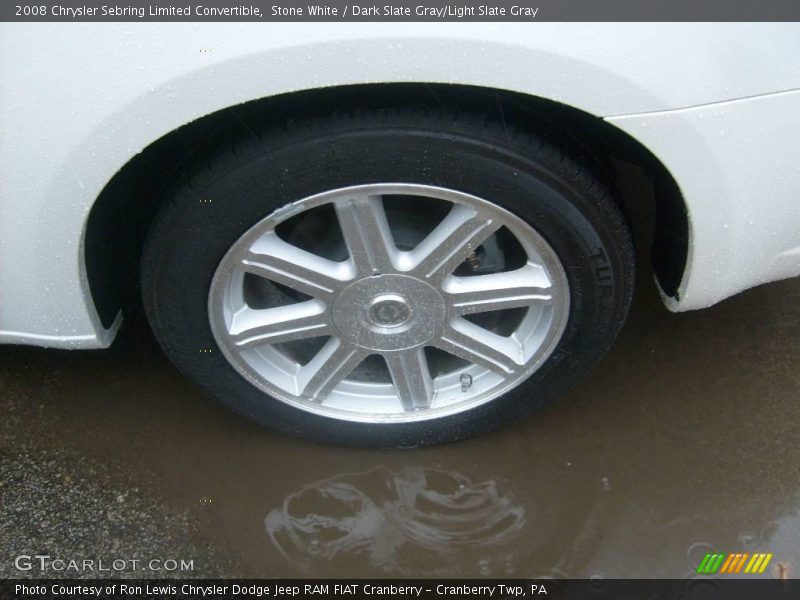 Stone White / Dark Slate Gray/Light Slate Gray 2008 Chrysler Sebring Limited Convertible