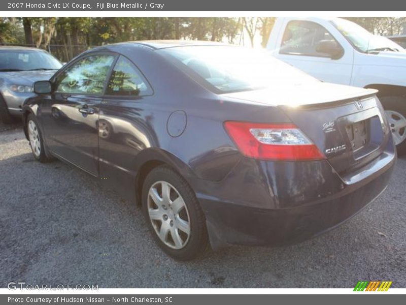 Fiji Blue Metallic / Gray 2007 Honda Civic LX Coupe