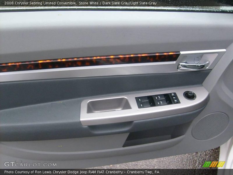 Stone White / Dark Slate Gray/Light Slate Gray 2008 Chrysler Sebring Limited Convertible