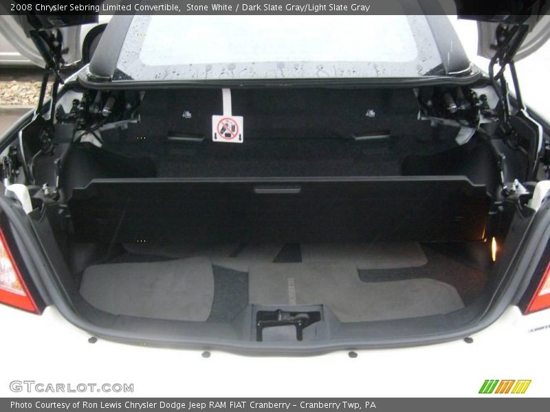 Stone White / Dark Slate Gray/Light Slate Gray 2008 Chrysler Sebring Limited Convertible