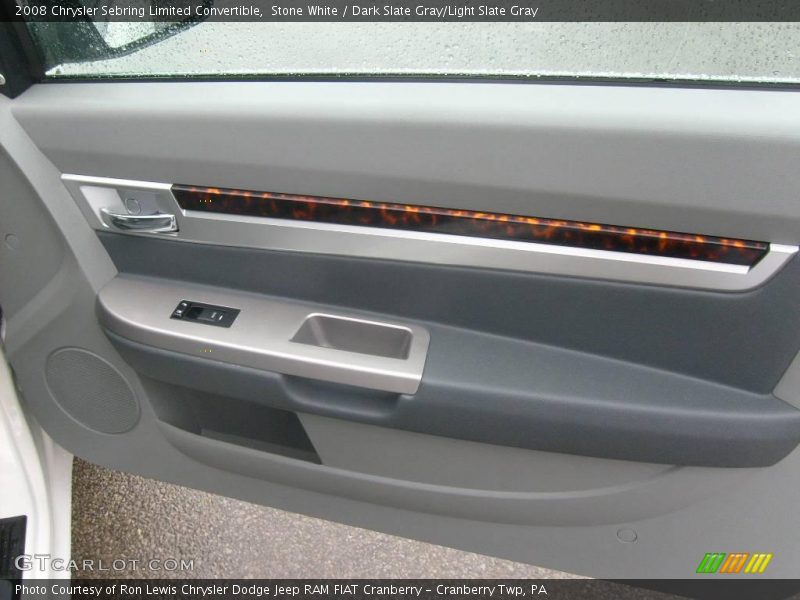 Stone White / Dark Slate Gray/Light Slate Gray 2008 Chrysler Sebring Limited Convertible