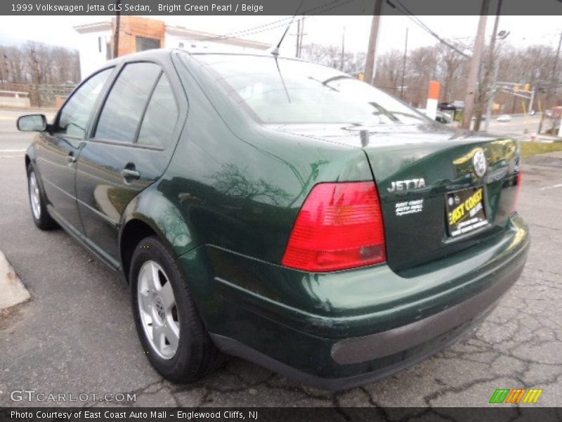 Bright Green Pearl / Beige 1999 Volkswagen Jetta GLS Sedan
