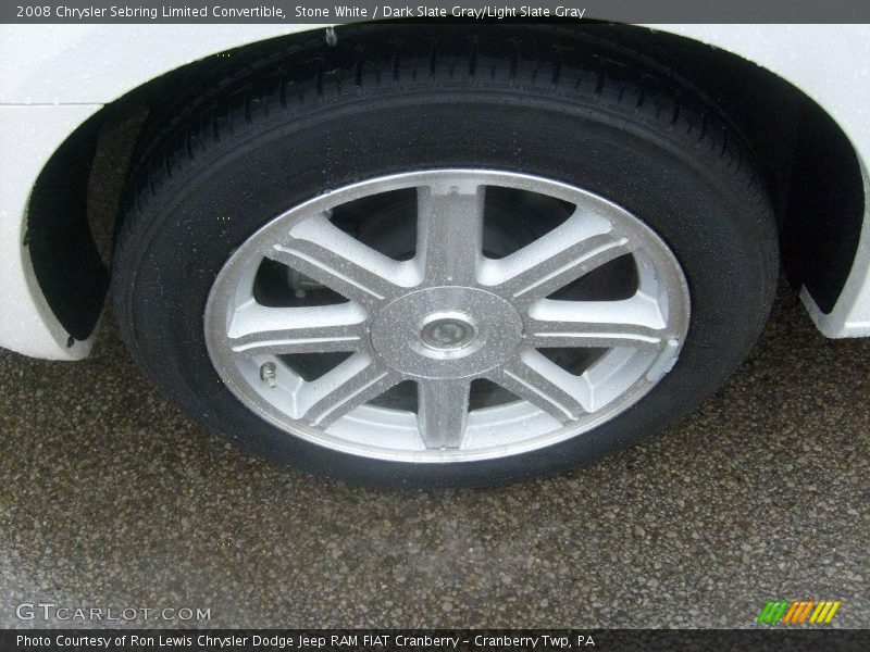 Stone White / Dark Slate Gray/Light Slate Gray 2008 Chrysler Sebring Limited Convertible