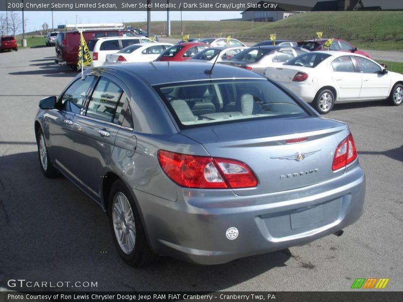 Silver Steel Metallic / Dark Slate Gray/Light Slate Gray 2008 Chrysler Sebring Limited Sedan