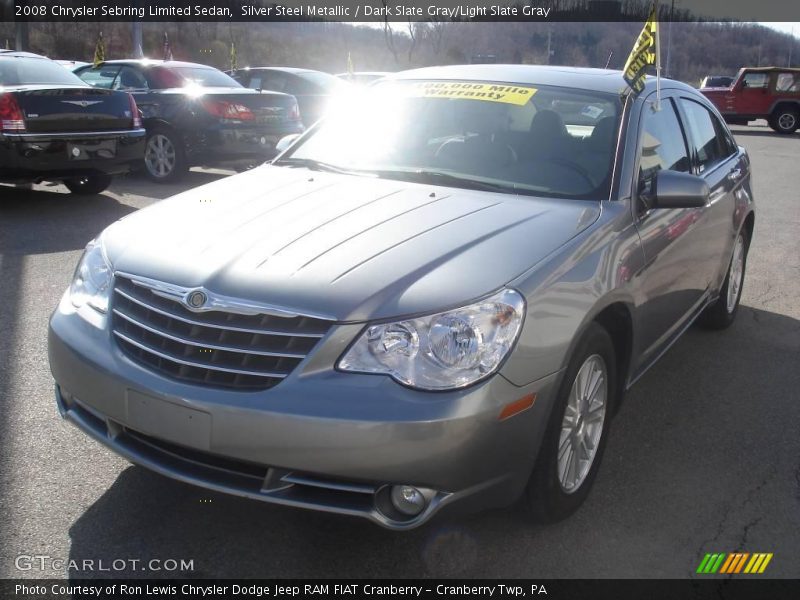 Silver Steel Metallic / Dark Slate Gray/Light Slate Gray 2008 Chrysler Sebring Limited Sedan