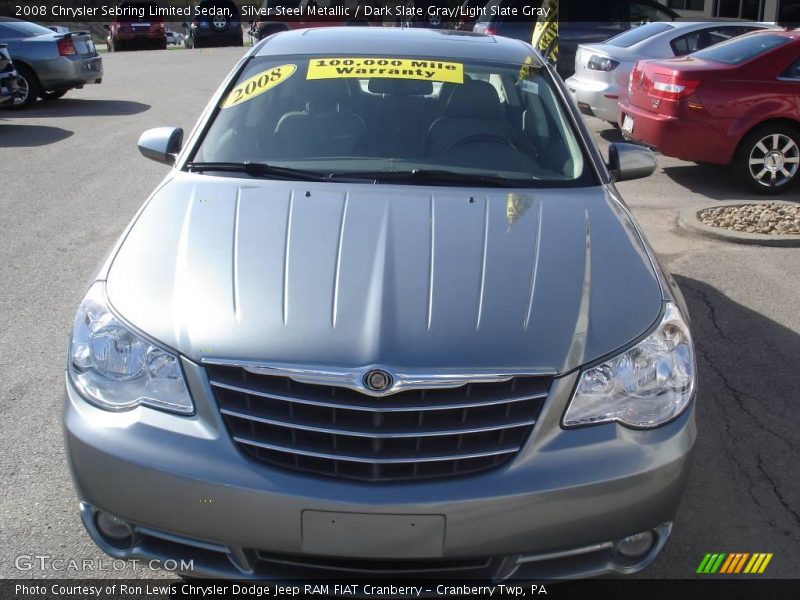 Silver Steel Metallic / Dark Slate Gray/Light Slate Gray 2008 Chrysler Sebring Limited Sedan