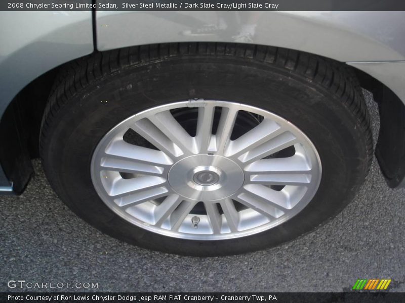 Silver Steel Metallic / Dark Slate Gray/Light Slate Gray 2008 Chrysler Sebring Limited Sedan