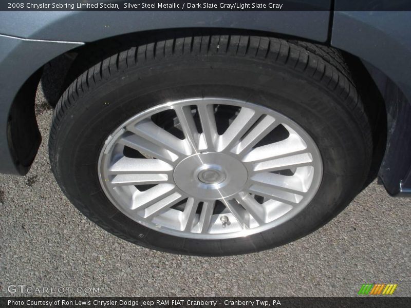 Silver Steel Metallic / Dark Slate Gray/Light Slate Gray 2008 Chrysler Sebring Limited Sedan