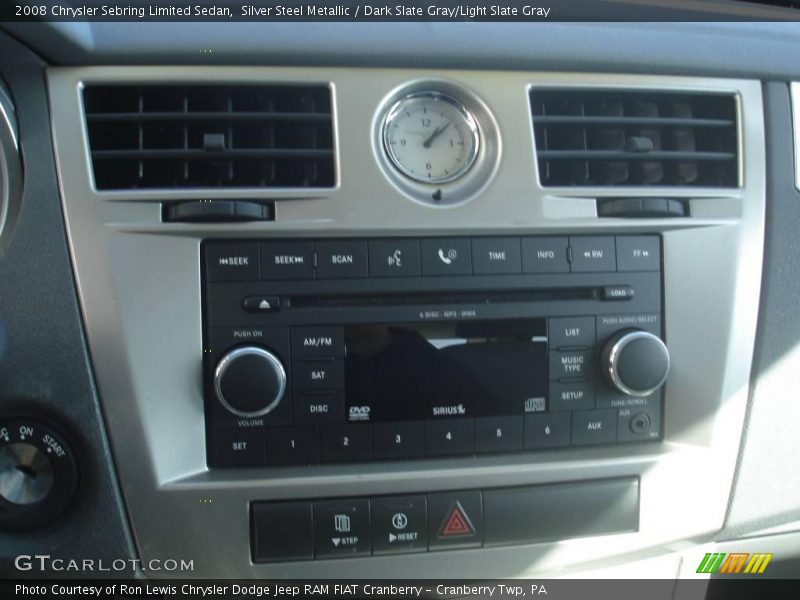 Silver Steel Metallic / Dark Slate Gray/Light Slate Gray 2008 Chrysler Sebring Limited Sedan