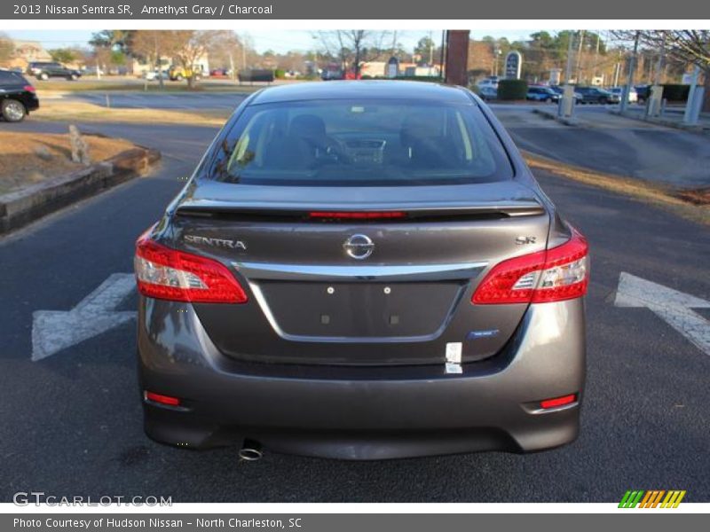 Amethyst Gray / Charcoal 2013 Nissan Sentra SR