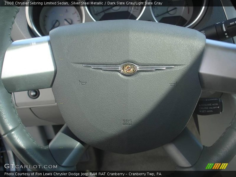 Silver Steel Metallic / Dark Slate Gray/Light Slate Gray 2008 Chrysler Sebring Limited Sedan