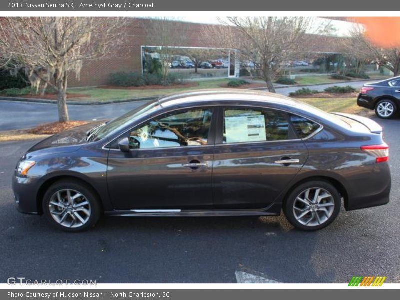 Amethyst Gray / Charcoal 2013 Nissan Sentra SR