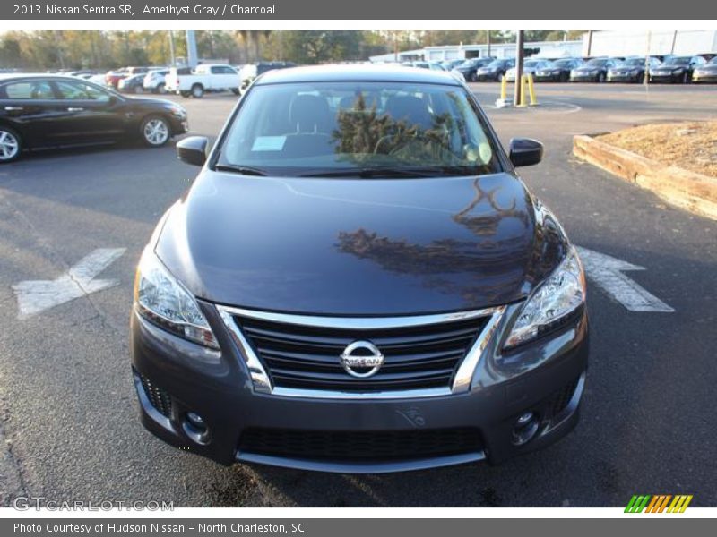 Amethyst Gray / Charcoal 2013 Nissan Sentra SR
