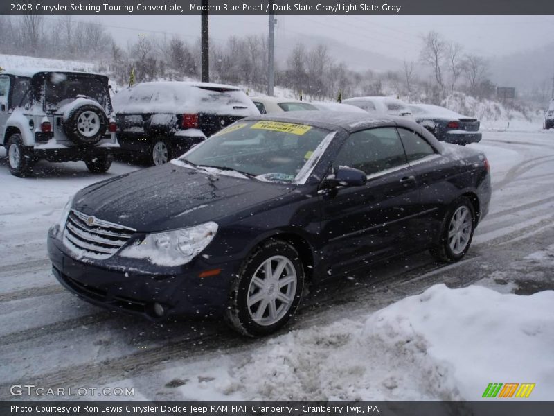 Modern Blue Pearl / Dark Slate Gray/Light Slate Gray 2008 Chrysler Sebring Touring Convertible