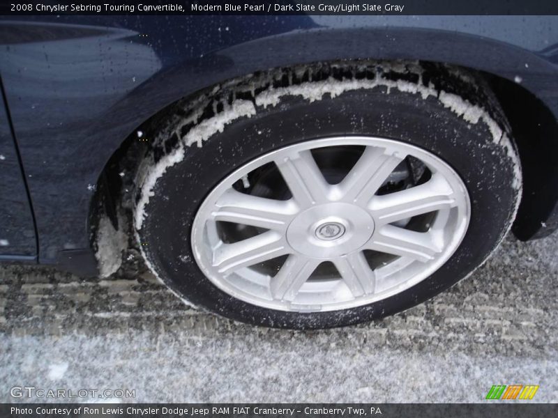 Modern Blue Pearl / Dark Slate Gray/Light Slate Gray 2008 Chrysler Sebring Touring Convertible