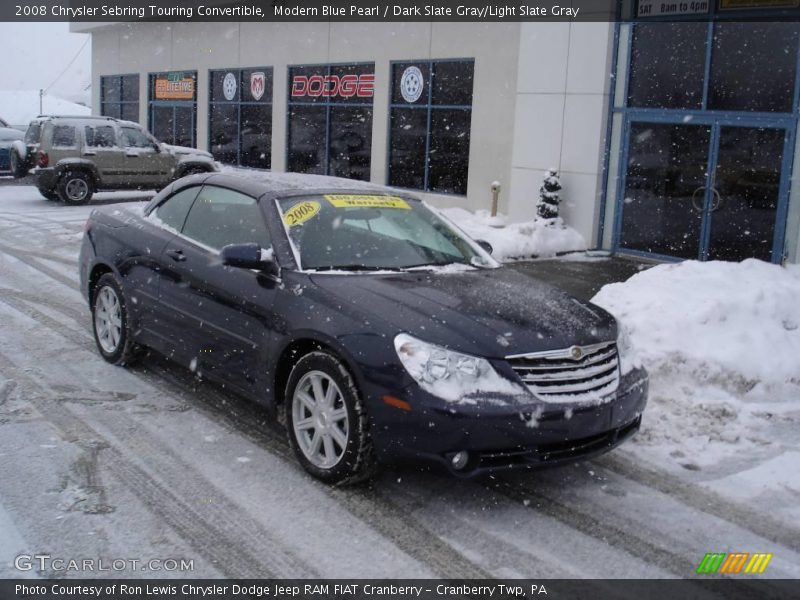 Modern Blue Pearl / Dark Slate Gray/Light Slate Gray 2008 Chrysler Sebring Touring Convertible