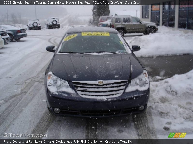 Modern Blue Pearl / Dark Slate Gray/Light Slate Gray 2008 Chrysler Sebring Touring Convertible