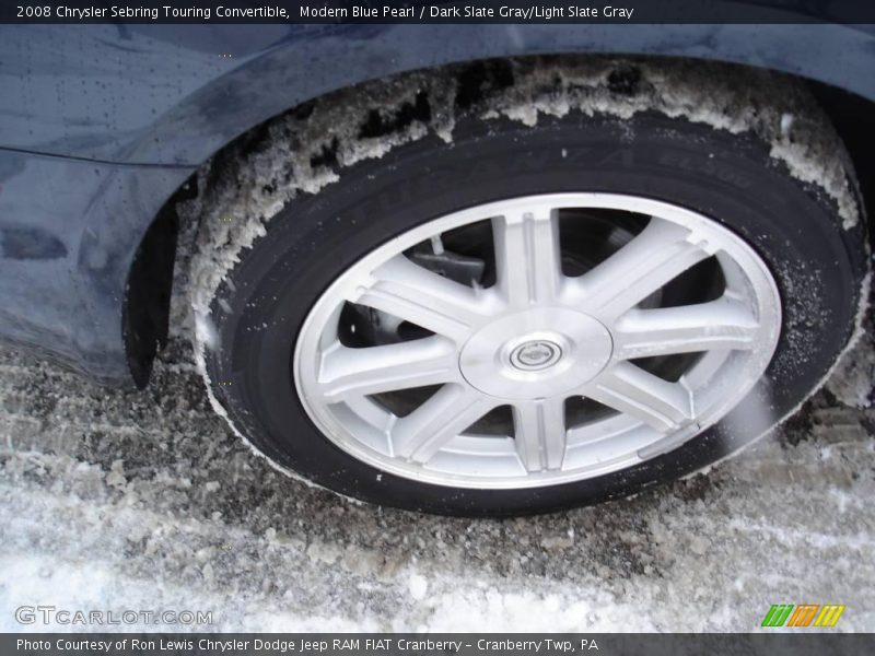 Modern Blue Pearl / Dark Slate Gray/Light Slate Gray 2008 Chrysler Sebring Touring Convertible
