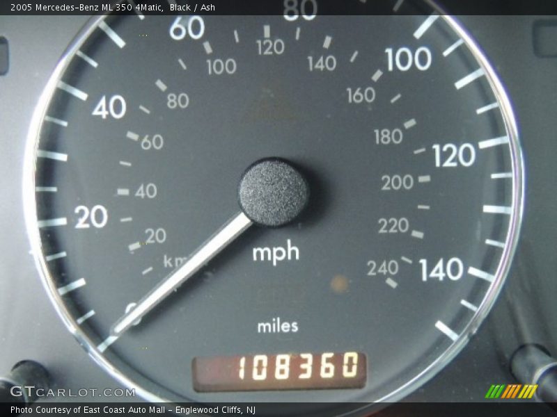 Black / Ash 2005 Mercedes-Benz ML 350 4Matic