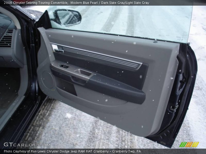 Modern Blue Pearl / Dark Slate Gray/Light Slate Gray 2008 Chrysler Sebring Touring Convertible