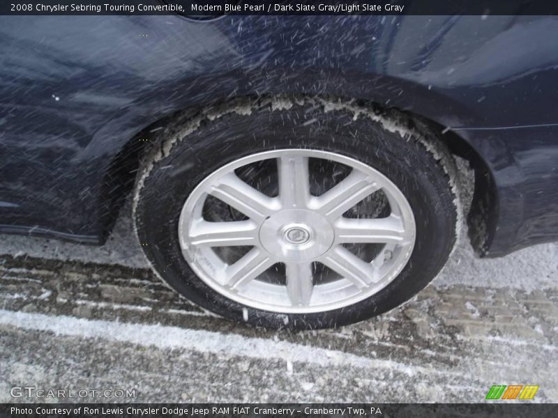 Modern Blue Pearl / Dark Slate Gray/Light Slate Gray 2008 Chrysler Sebring Touring Convertible