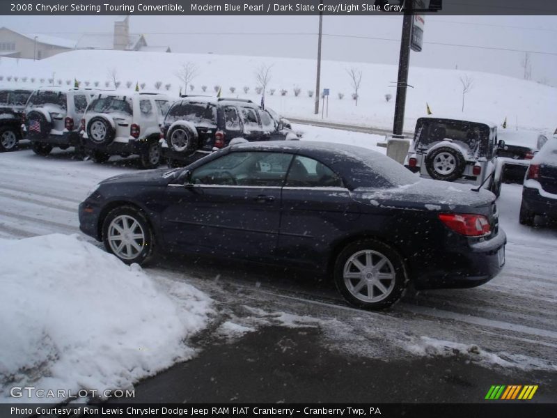 Modern Blue Pearl / Dark Slate Gray/Light Slate Gray 2008 Chrysler Sebring Touring Convertible