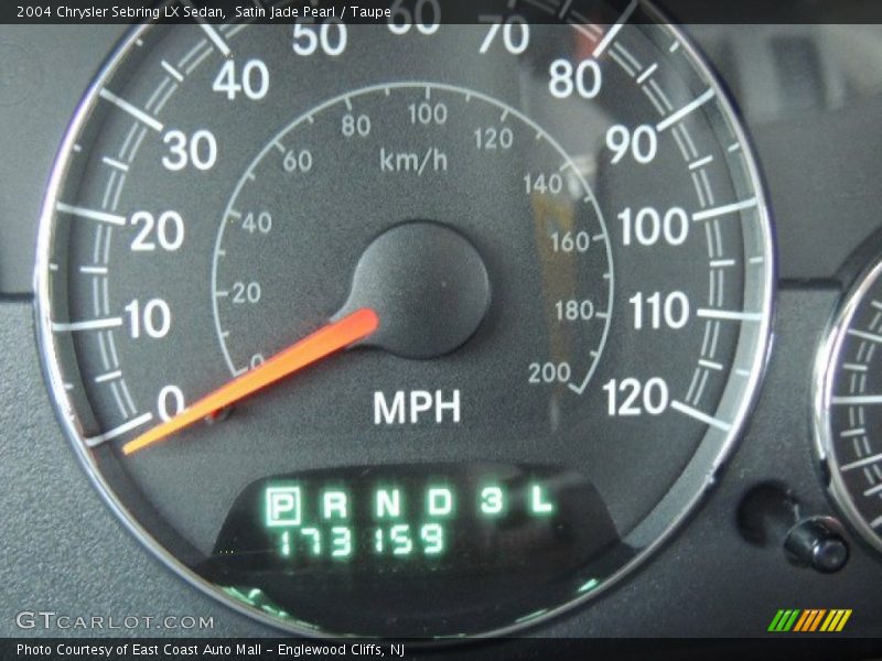 Satin Jade Pearl / Taupe 2004 Chrysler Sebring LX Sedan