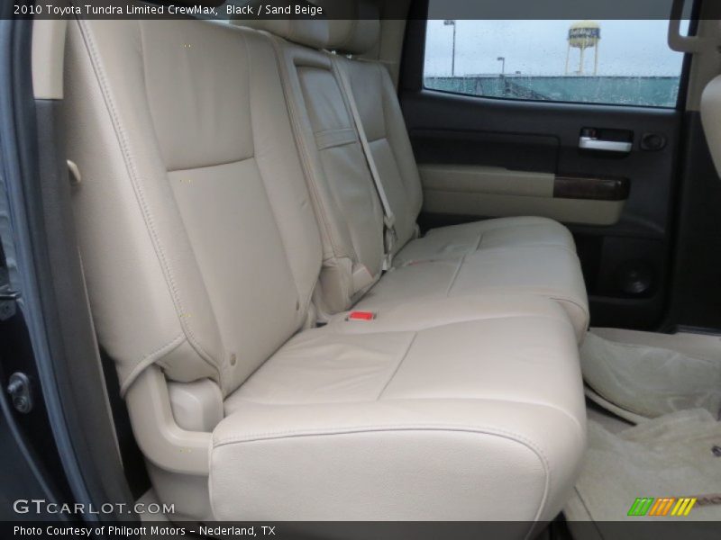 Rear Seat of 2010 Tundra Limited CrewMax
