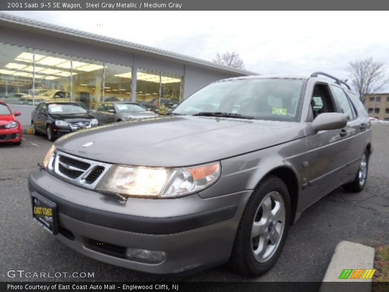 Steel Gray Metallic / Medium Gray 2001 Saab 9-5 SE Wagon