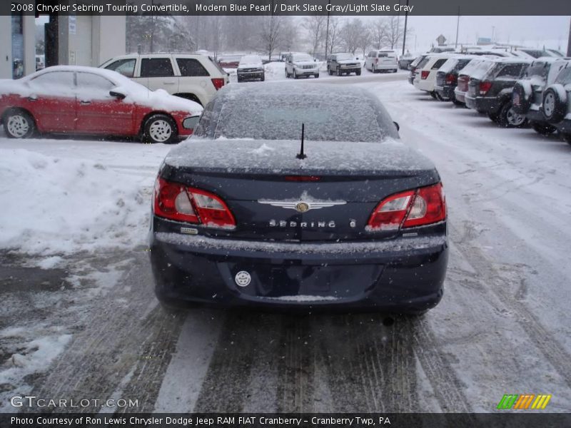 Modern Blue Pearl / Dark Slate Gray/Light Slate Gray 2008 Chrysler Sebring Touring Convertible