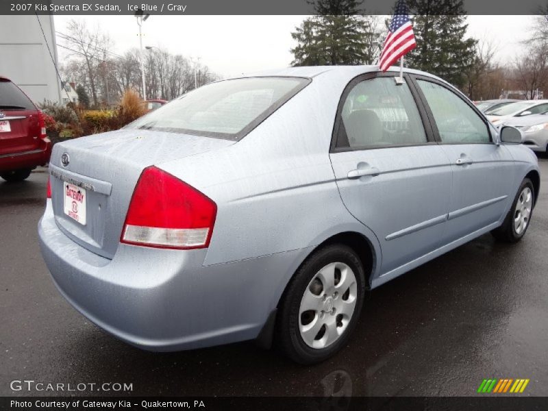 Ice Blue / Gray 2007 Kia Spectra EX Sedan