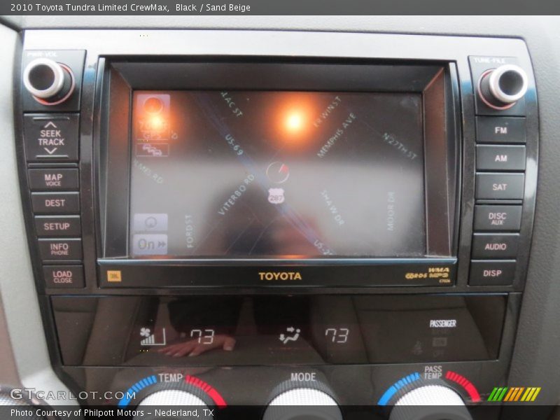 Navigation of 2010 Tundra Limited CrewMax