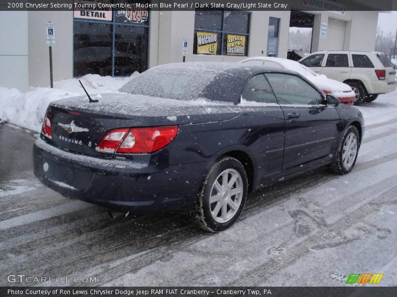 Modern Blue Pearl / Dark Slate Gray/Light Slate Gray 2008 Chrysler Sebring Touring Convertible