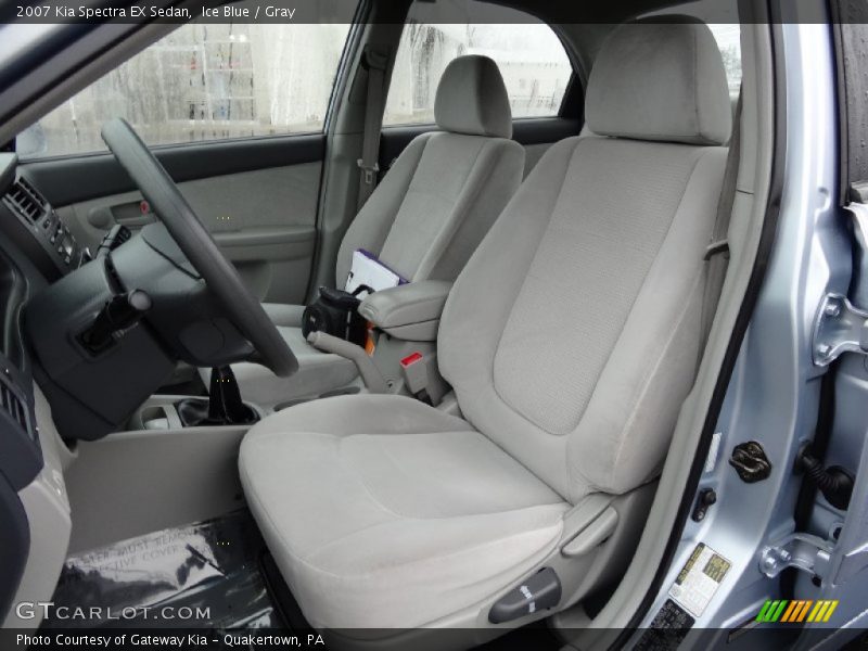 Ice Blue / Gray 2007 Kia Spectra EX Sedan