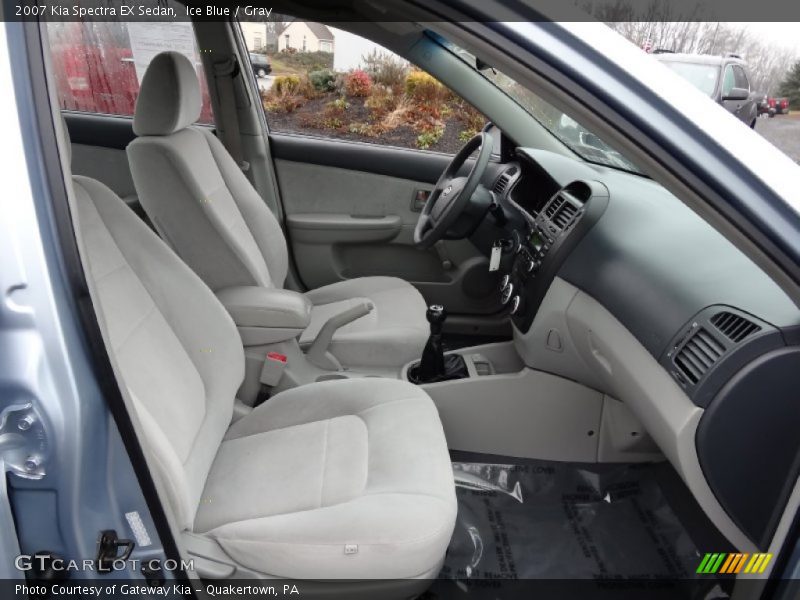 Ice Blue / Gray 2007 Kia Spectra EX Sedan