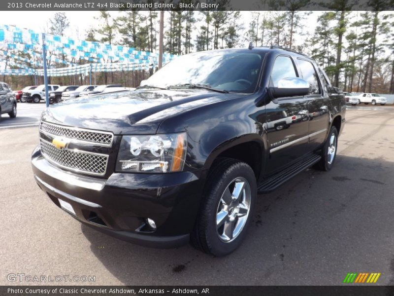 Black / Ebony 2013 Chevrolet Avalanche LTZ 4x4 Black Diamond Edition