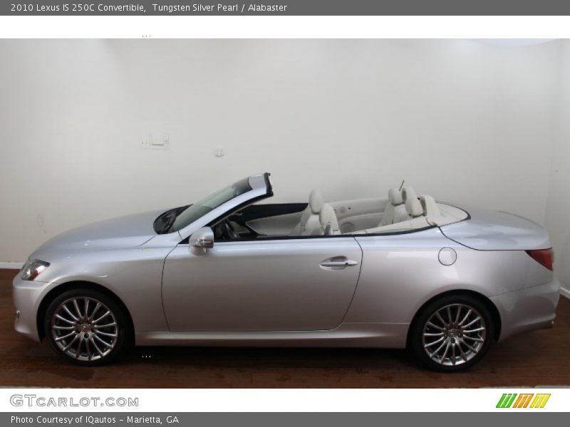 Tungsten Silver Pearl / Alabaster 2010 Lexus IS 250C Convertible