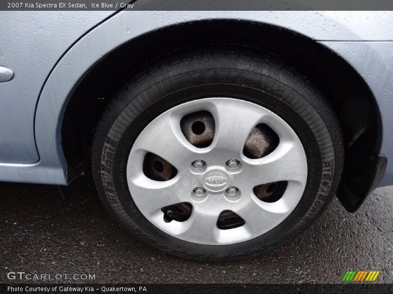 Ice Blue / Gray 2007 Kia Spectra EX Sedan