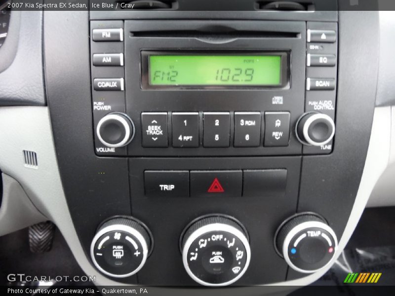 Ice Blue / Gray 2007 Kia Spectra EX Sedan