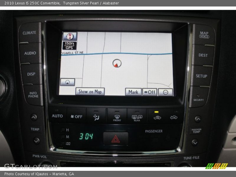 Tungsten Silver Pearl / Alabaster 2010 Lexus IS 250C Convertible